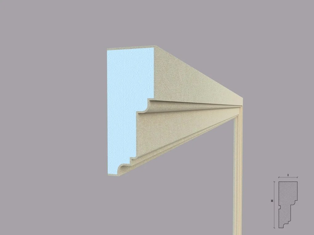 Ancadrament fereastra exterior FP126 dimensiuni 140x56x2000mm