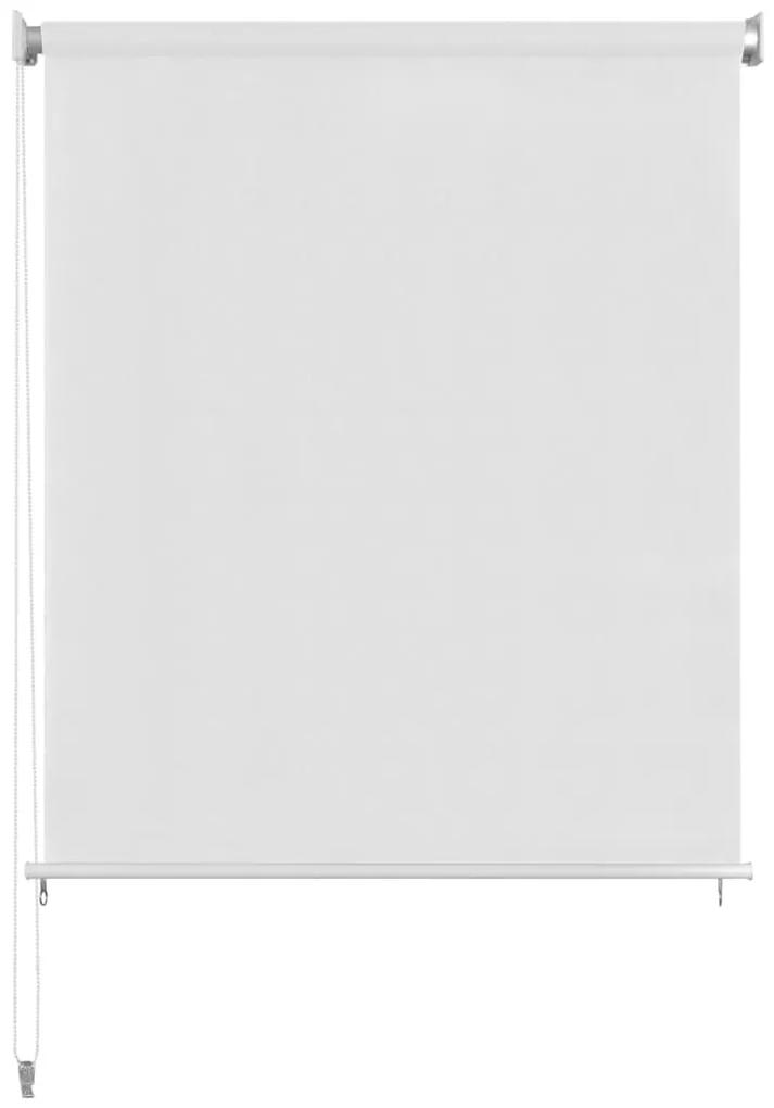 Jaluzea tip rulou de exterior, 240 x 230 cm, alb Alb, 240 x 230 cm