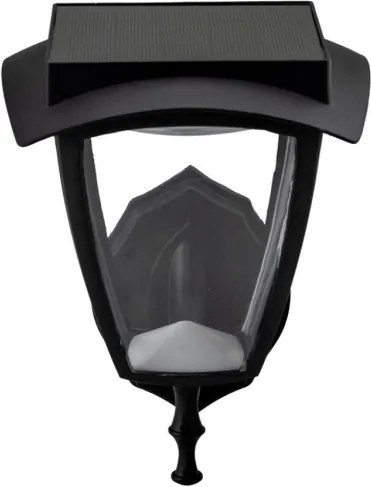 Lampă solară de perete LED/2W/3,7V 3000/6000K IP65 2200 mAh neagră