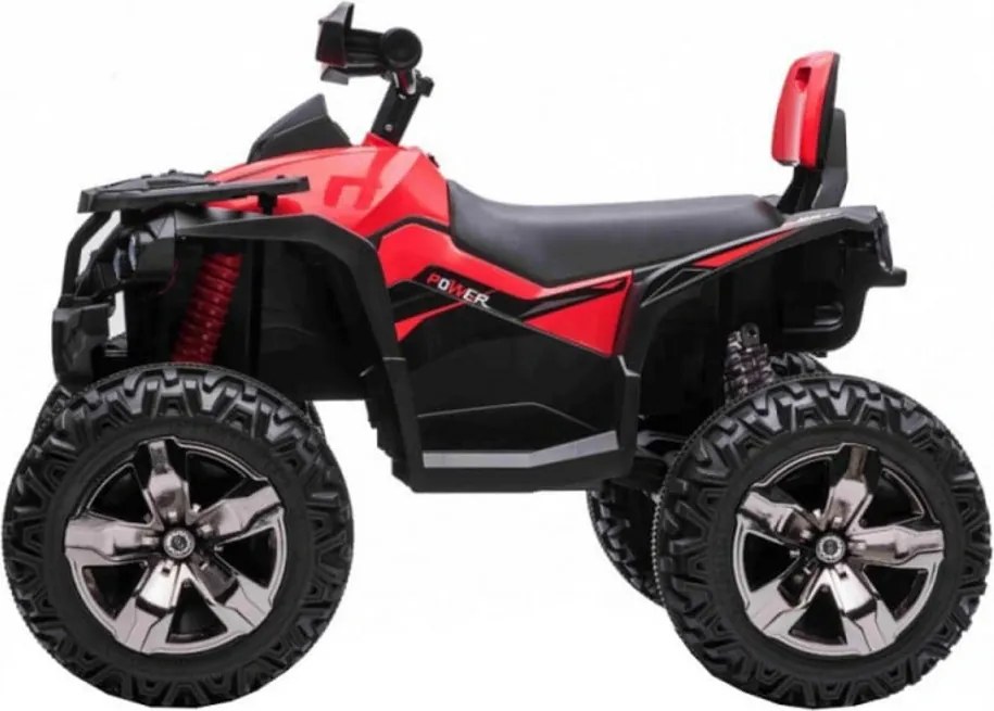 ATV Electric cu acumulator pentru copii NOVOKIDS™ PowerQuad PRO , Cu melodii si lumini, Lungime 103 cm, 3-8 ani , Max 35 kg , Roti EVA, 12V, 4
