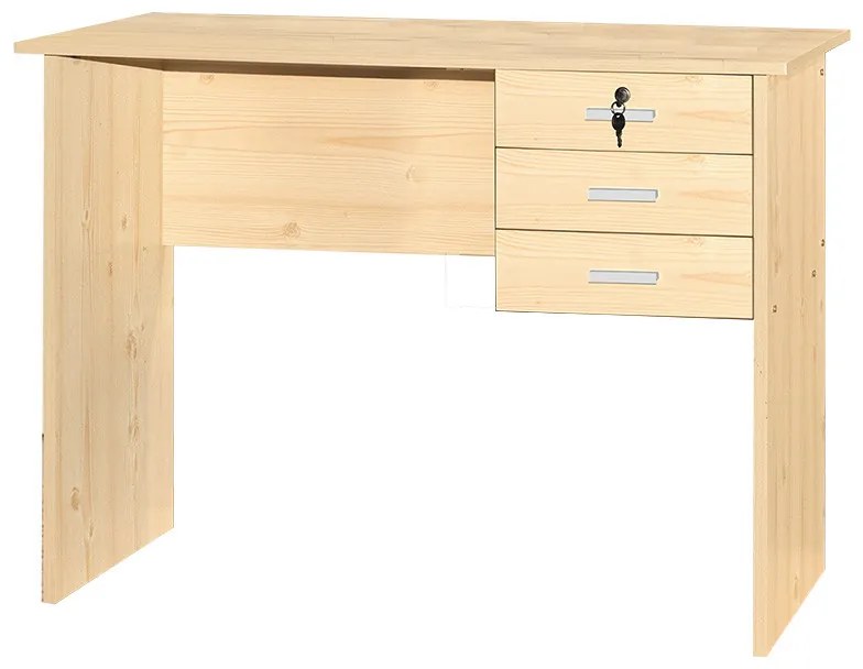Birou cu sertare Sophia natural 116x57x72cm