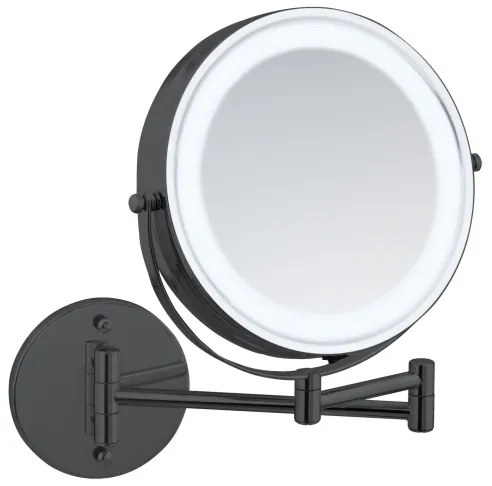 WENKO 71559800 - Oglindă POWER-LOC 25,5x32 cm neagră