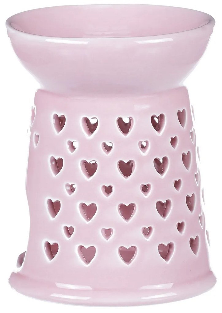 Lampa aromatica din porțelan Pink, 11 x 11 x 14 cm