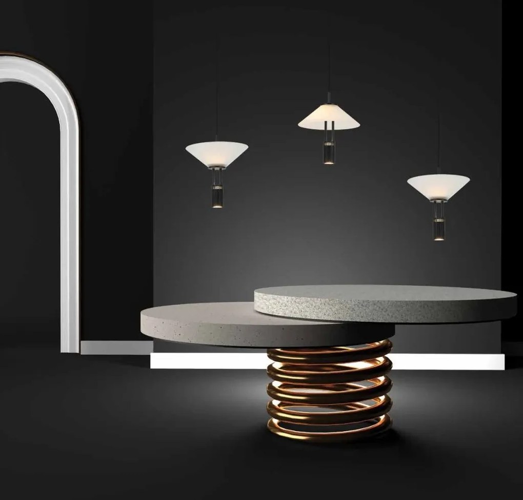 Lustra LED suspendata design modern decorativ Newy 3L negru