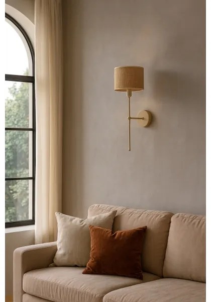 Lampă de perete MADELA 1xE14/40W/230V iută/bej