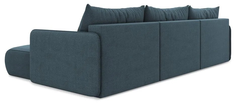 Colțar albastru extensibil/cu spațiu de depozitare Nanea – Makamii