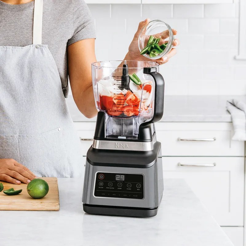 Blender Ninja BN800EU, 1200W, 2.1L, 3in1, Auto-iQ, 3 viteze, 21.000 rpm, Fara BPA, Zdrobire gheata, Negru