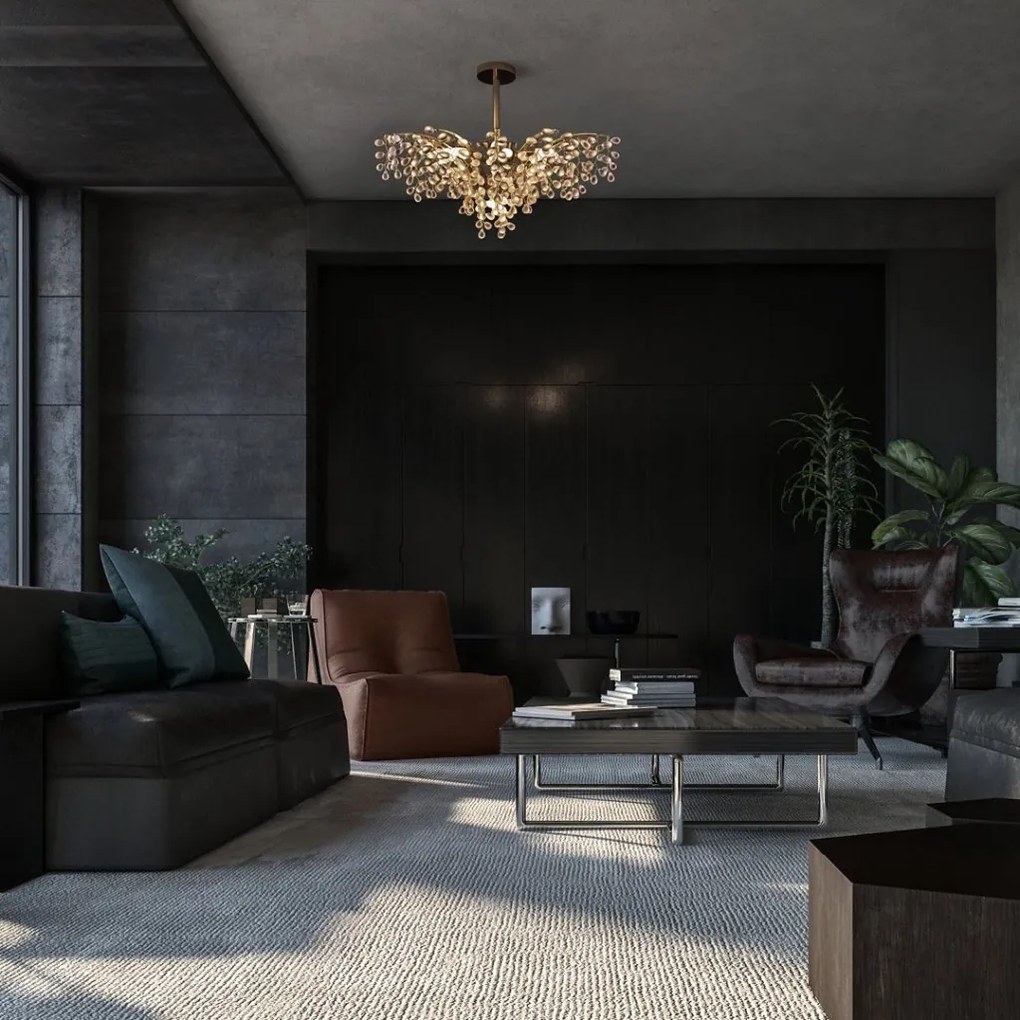 Lustra moderna cristal Bohemia design LUX GRAPES