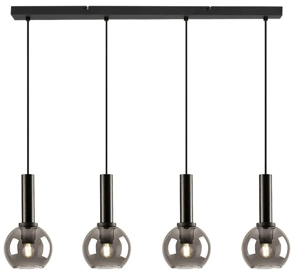 Lustra suspendata design modern Centio negru