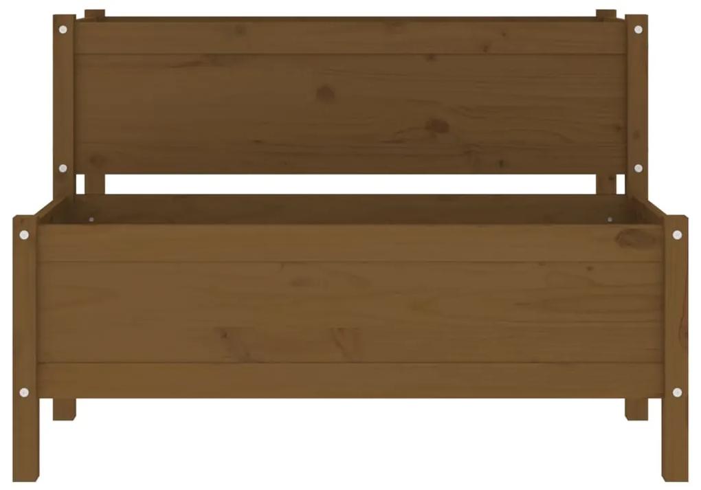 Jardiniera, maro miere, 110x84x75 cm, lemn masiv de pin