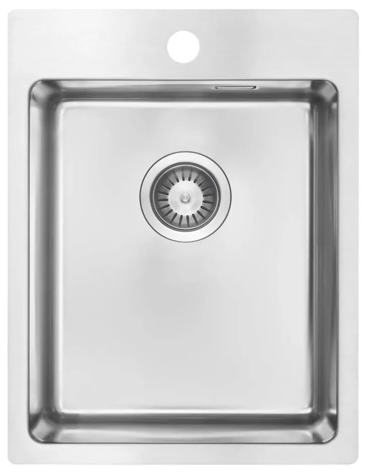 Chiuvetă de bucătărie Deante ZPO_010E OLFATO 50,5x39 cm oțel periat