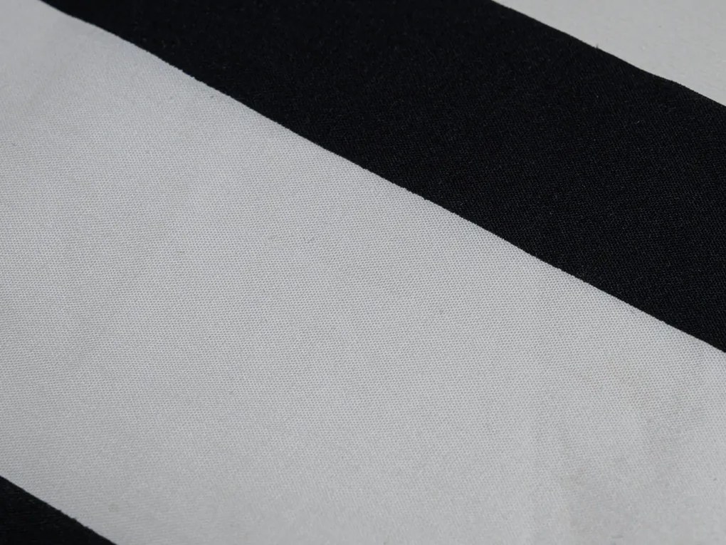 Lenjerie de pat din bumbac MONOLINE negru-alb Dimensiune lenjerie de pat: 70 x 80 cm | 140 x 200 cm