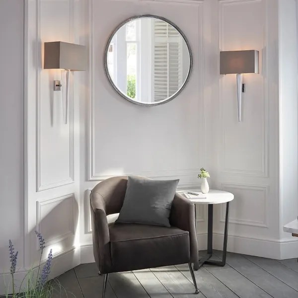 Endon 56706 - Aplica de perete MORETO 1xE14/7W/230V, crom lucios/gri