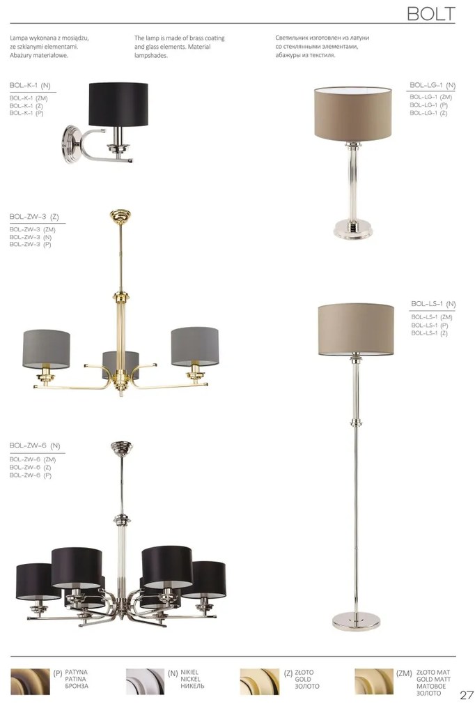 Candelabru elegant design modern Bolt