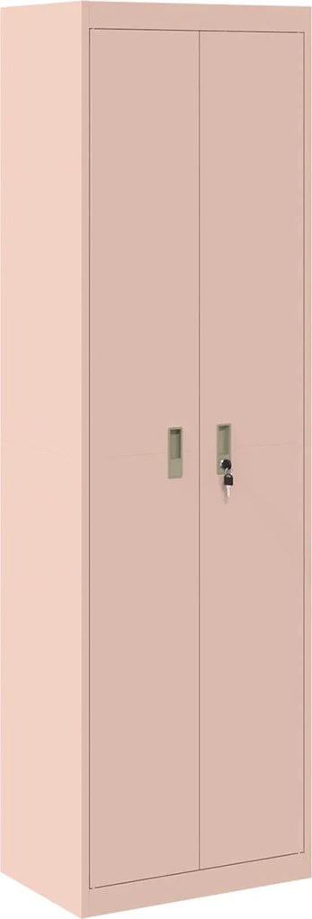 vidaXL Dulap de depozitare Roz 60 x 40 x 200 cm Oțel