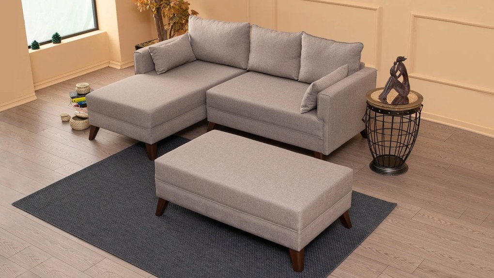 Canapea extensibilă de colț Bella Corner Sofa Left 2 - Cream