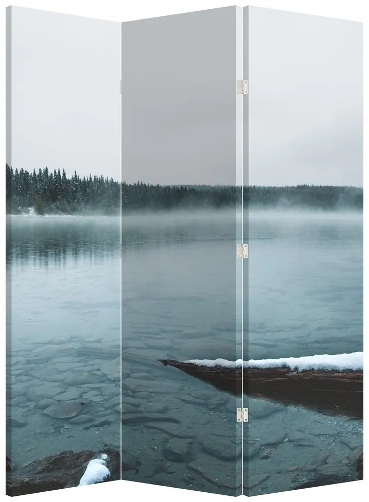 Paravan - Lacul nordic înghețat (126x170 cm)