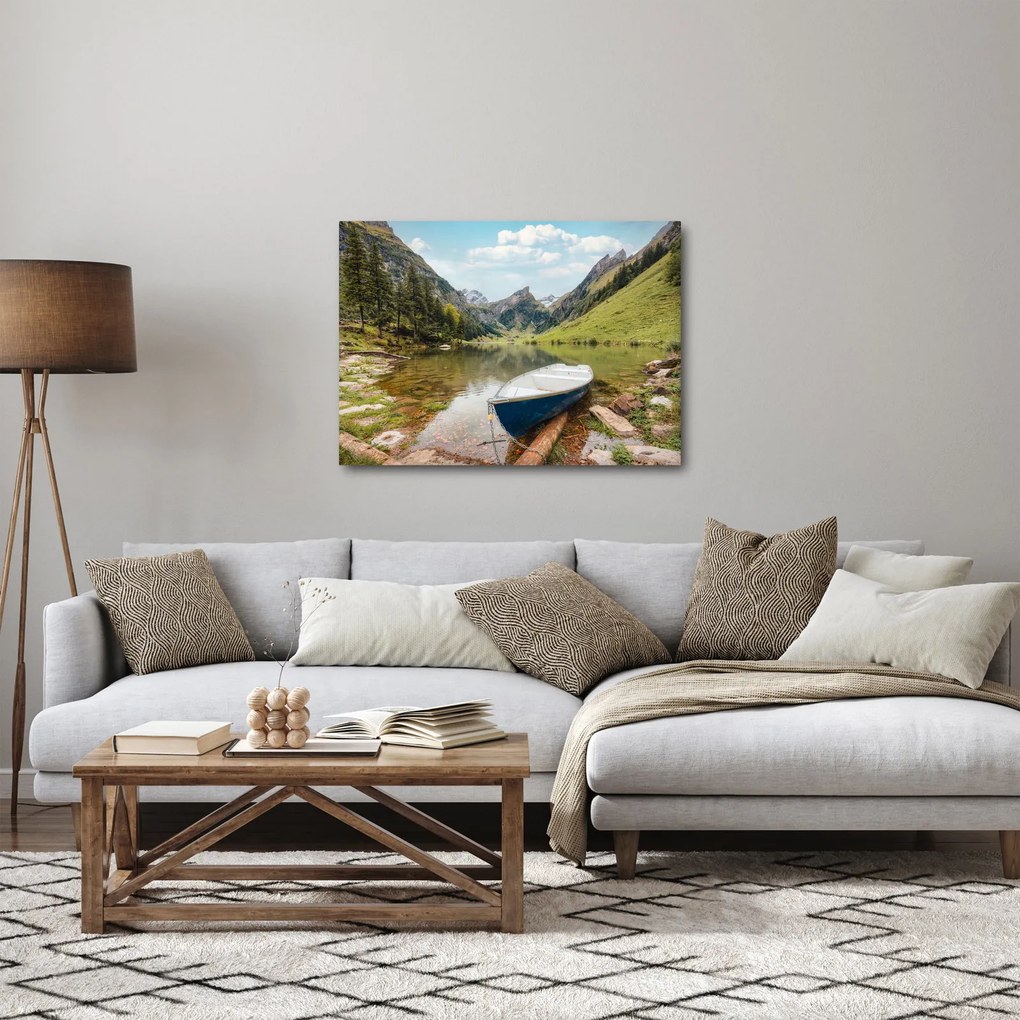 Tablou - Seealpsee, lac din Elveția (70x50 cm)