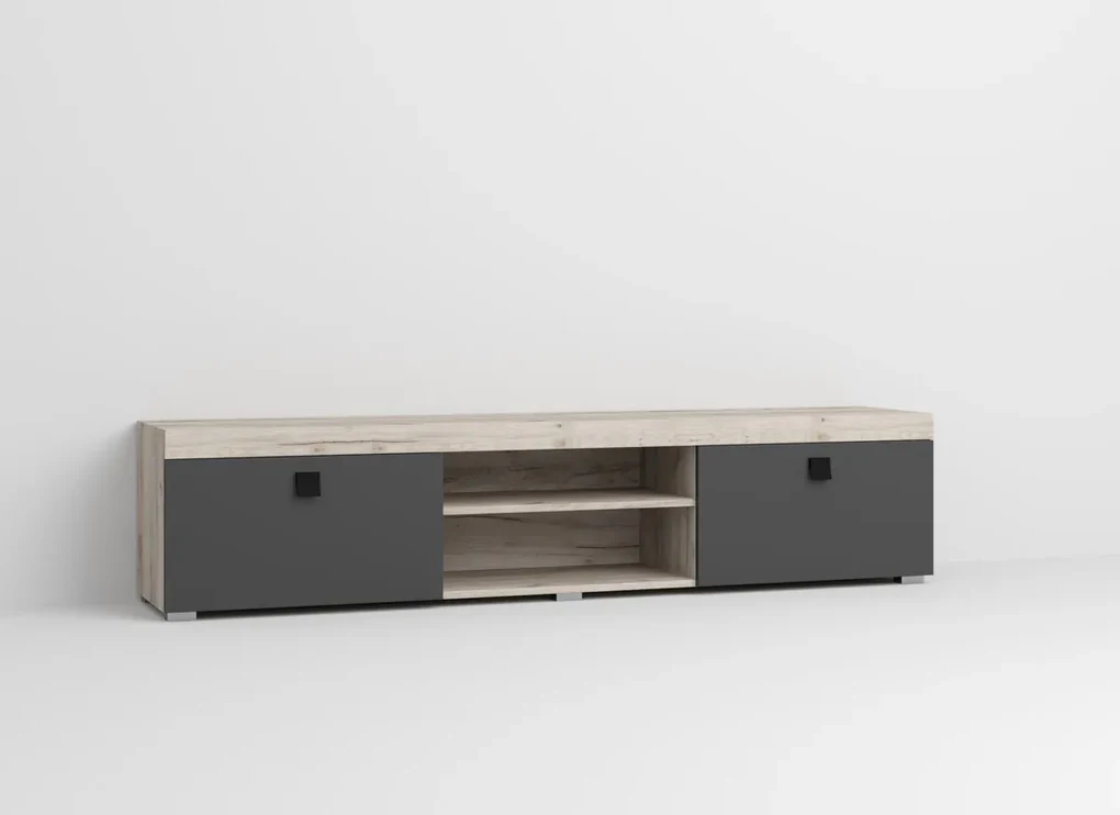 Set Mobilier Living Gri cu Stejar Henry-C01