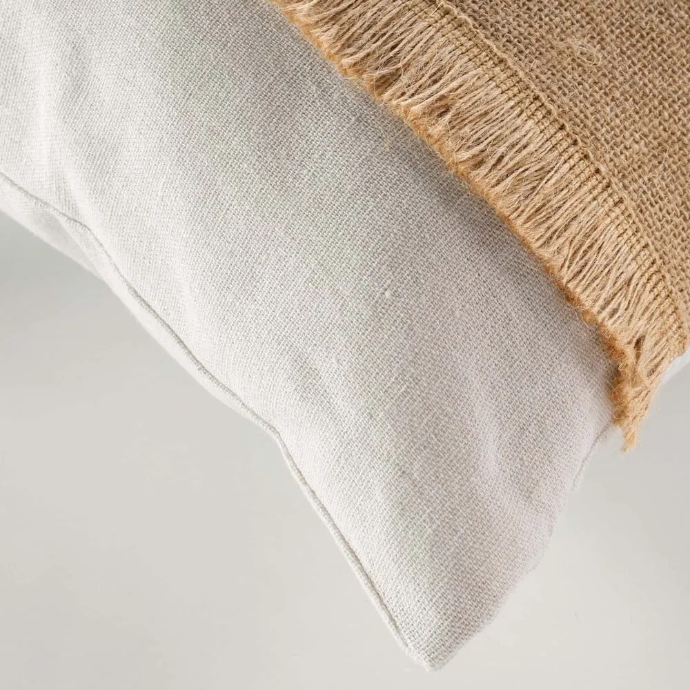 Pernă decorativă din amestec de iută 45x45 cm Rico – douceur d'intérieur