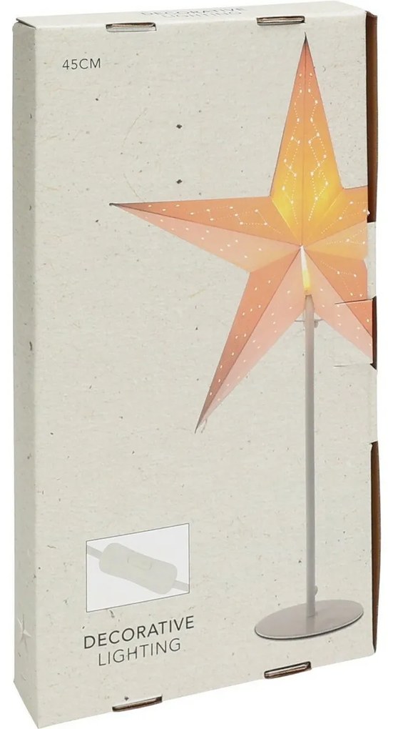 Stea de Crăciun luminoasă, înălțime 65 cm