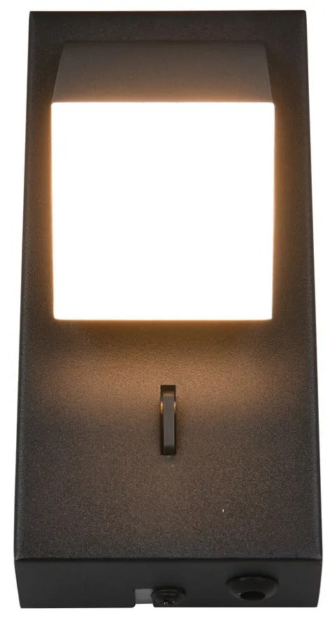 Aplică de perete negru-mat LED Raglan – Trio