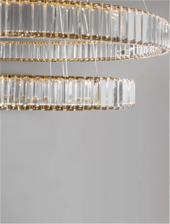 Lustra LED suspendata cristal design elegant AURELIA 92W