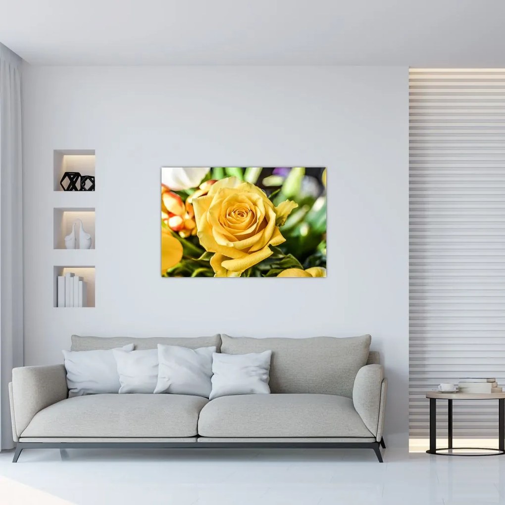 Tablou cu trandafir (90x60 cm)