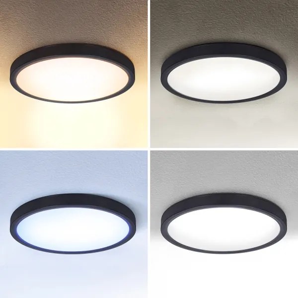 Plafonieră LED dimabilă Brilagi ESTELA LED/48W/230V 3000-6500K ø 40 cm negru + telecomandă