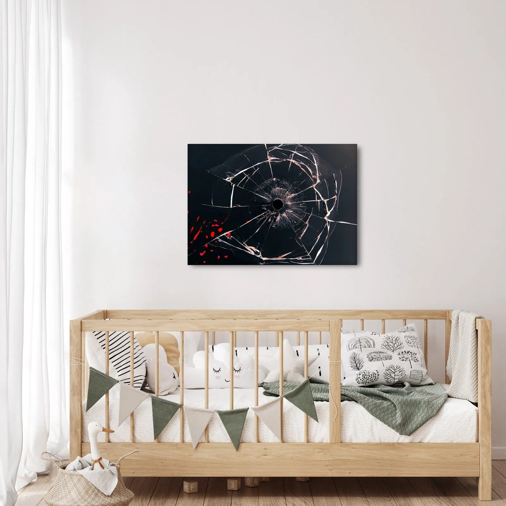 Tablou abstract - sticla spartă (70x50 cm)