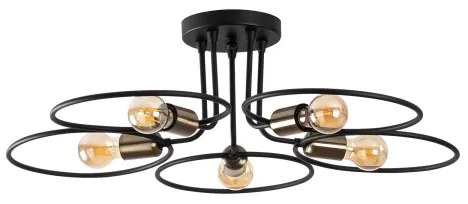 Lustră aplicată CIRCLE 5xE27/40W/230V