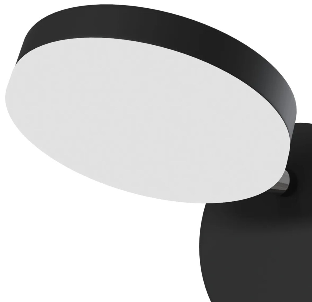 Aplica de perete LED design tehnic Fad negru MYMOD070WL-L8B3K