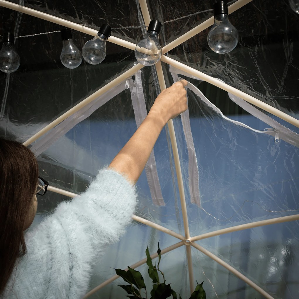 Pavilion de grădină, versiune vară / iarnă, 3,6x2,2m, IGLU