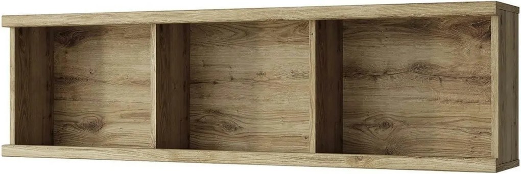 Raft DOORSET 135, stejar navarra, PAL laminat, 135x38x25 cm