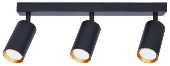 Brilagi - Spot LED dimabil SELE 3xGU10/4,8W/230V negru/auriu