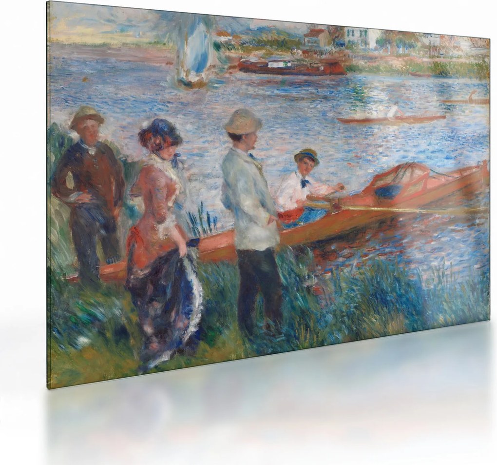 Tablou pe sticlă - Auguste Renoir, Oarsmen at Chatou, reproducere (70x50 cm)