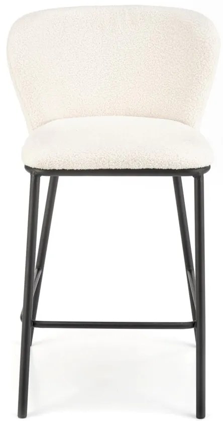 Scaun de bar plusat H119 crem