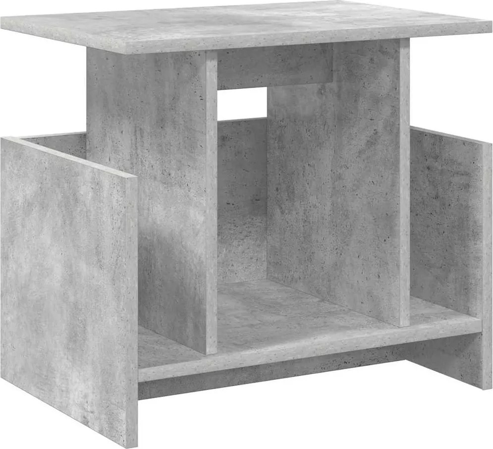 vidaXL Support TV Gri din beton 50 x 35 x 45 cm Lemn compozit