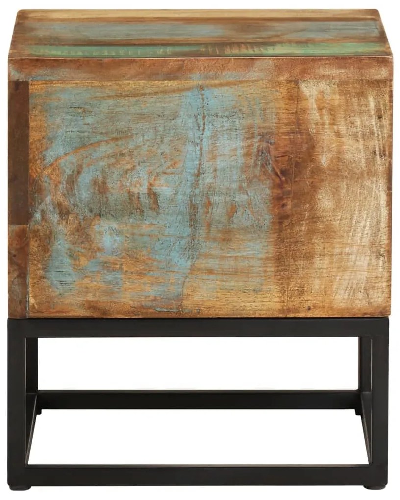 320816 vidaXL Masă laterală, 30x30x33 cm, lemn masiv reciclat