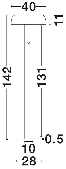 Lampadar LED 3000K NOELIA negru