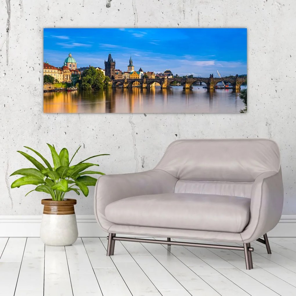 Tablou cu podul Carol (120x50 cm)