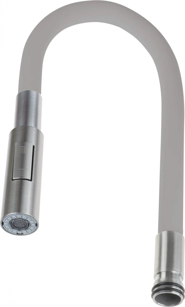 Pipa flexibila pentru baterie bucatarie, cu 2 functii, gri, Deante Luno Gri