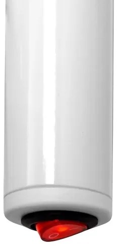 Radiator portprosop electric SILOUETTE 187W/230V 101,1 cm IP44 alb dreapta rotund