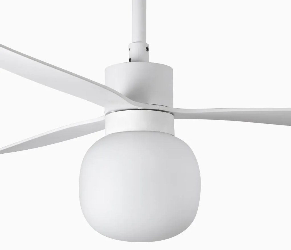 Lustra cu Ventilator si telecomanda AMELIA L BALL LED alb