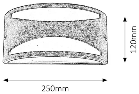 Rabalux 8510 - Corp de iluminat perete exterior MANHATTAN 1xE27/60W/230V