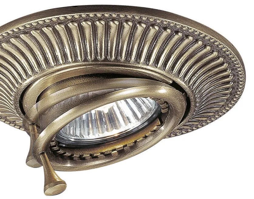 Spot incastrabil directionabil design clasic din alama SPOT 1082