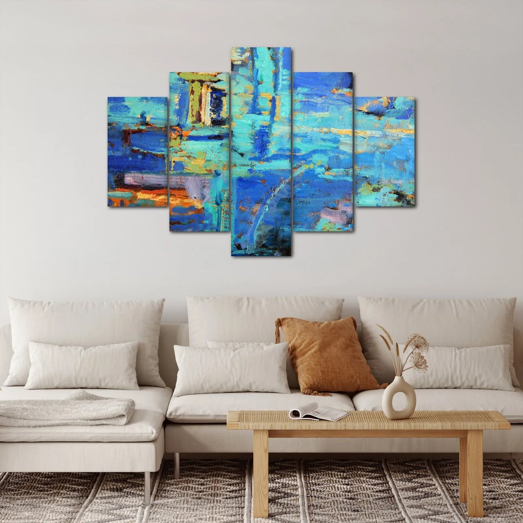 Tablou - pictură abstractă în ulei (150x105 cm)