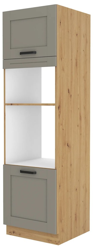 Dulap de bucătărie pentru alimente Lucid 60 DPM 210 2F (Stejar artisan + claygrey). 1045517