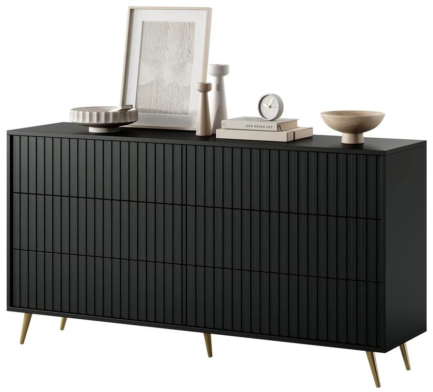Dulap Biel B5 (negru + auriu). 1099295
