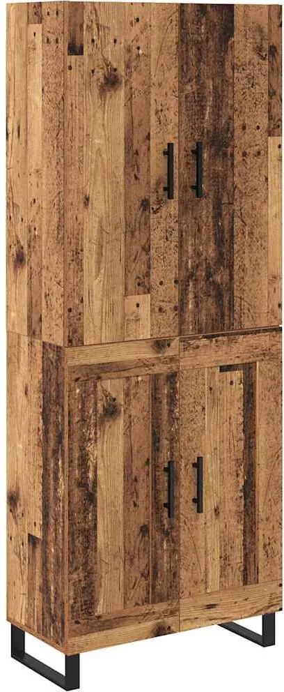 vidaXL Bufet 2 pcs Lemn Vechi 69,5 x 34 x 180 cm